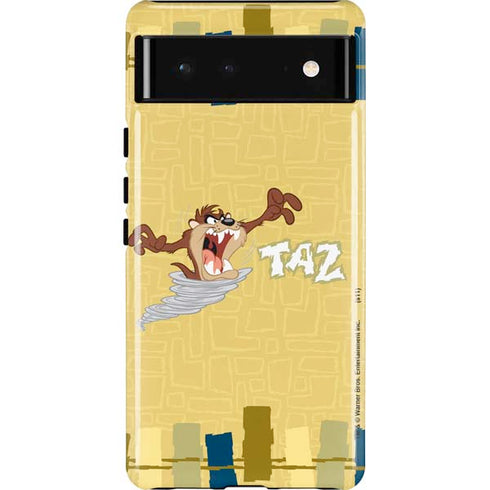 Looney Tunes Tasmanian Devil Swirl Cream Pixel Cases